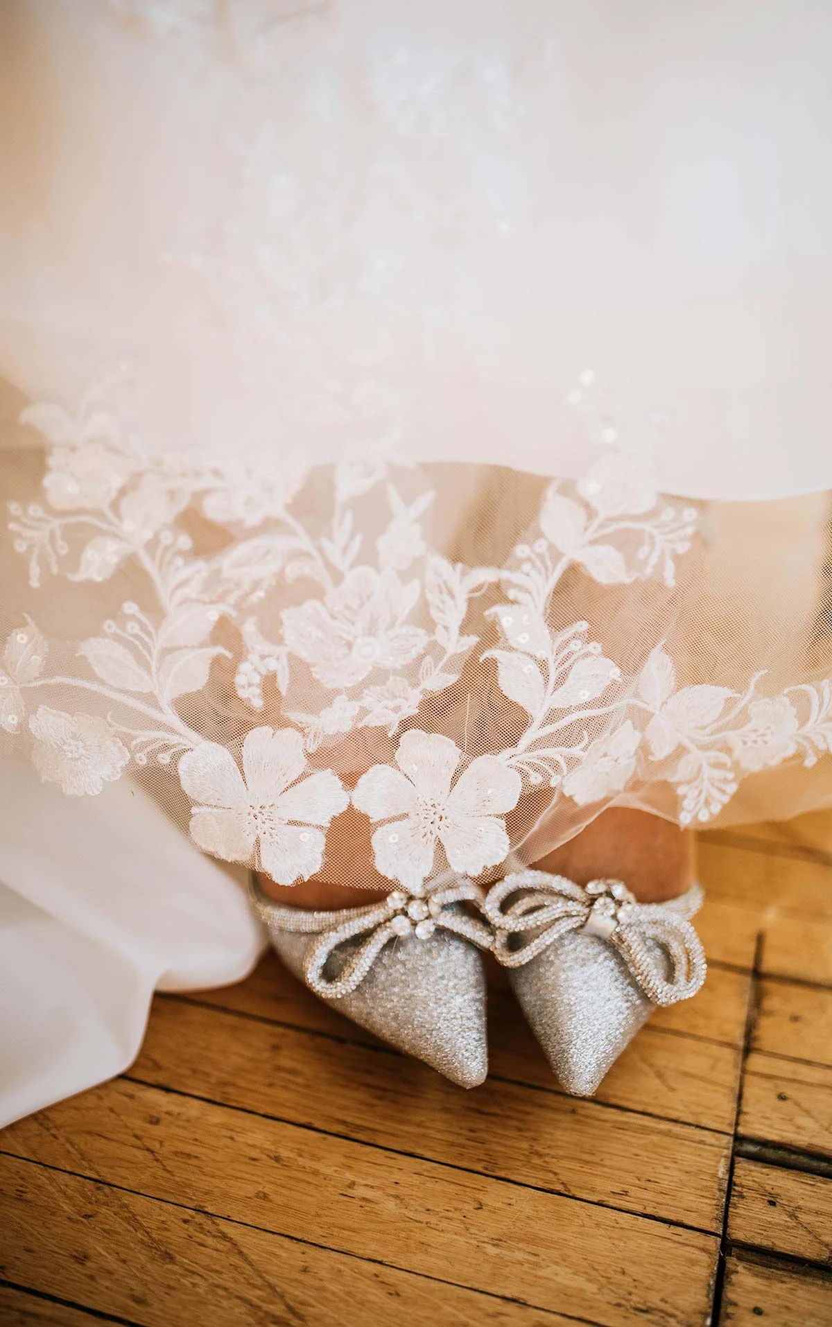 7503 Romantic Floral Lace A-Line Wedding Dress  by Stella York