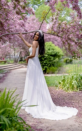 plus size a-line wedding dress with lace bodice - 7579+ by Stella York