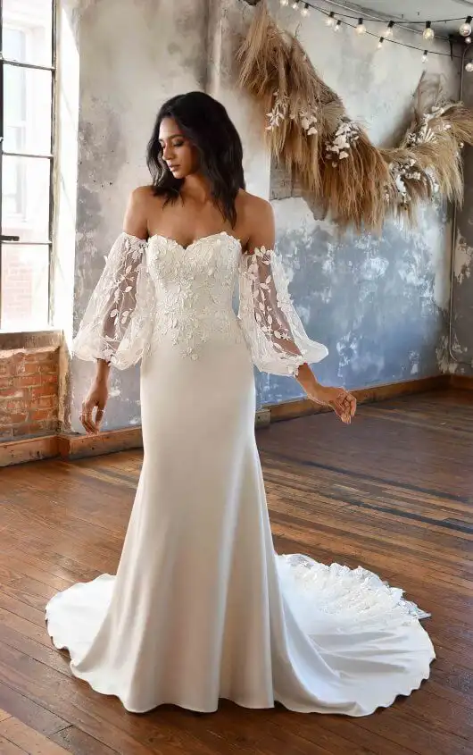 Boho Beaded Sleeves with 3-D Lace Details, BAY, by All Who Wander
