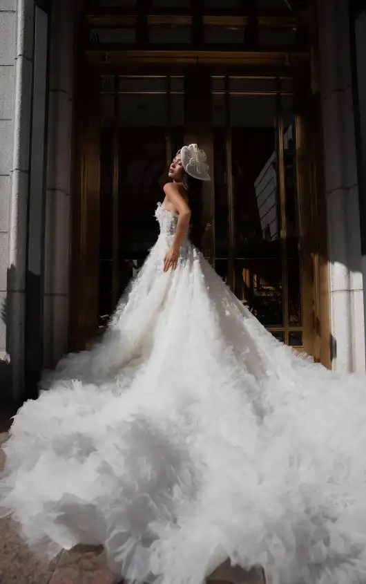 Luxuriöses Couture-Ball-Brautkleid mit Herzausschnitt, LE1219, by Martina Liana Luxe